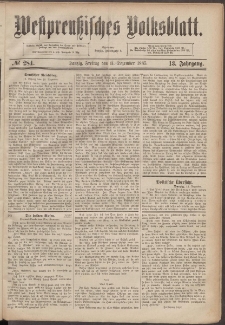 Westpreußisches Volksblatt 1885 11.12 nr 284