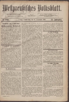 Westpreußisches Volksblatt 1885 17.10 nr 289