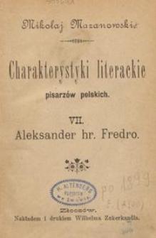 Aleksander hr. Fredro