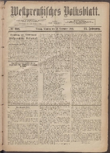 Westpreußisches Volksblatt 1885 21.12 nr 292