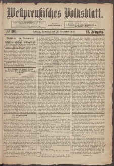 Westpreußisches Volksblatt 1885 22.12 nr 293