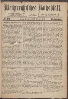 Westpreußisches Volksblatt 1885 22.12 nr 293