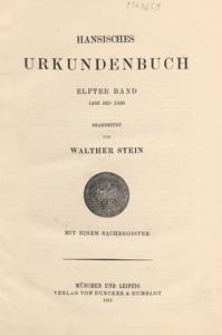 Hansisches Urkundenbuch. Bd. 11, 1486 bis 1500 / hrsg. von Verein für Hansische Geschichte