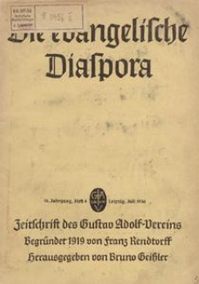 Die Evangelische Diaspora : Zeitschrift des Ewangelischen Vereins der Gustav Adolf-Stiftung, 1936 H. 4