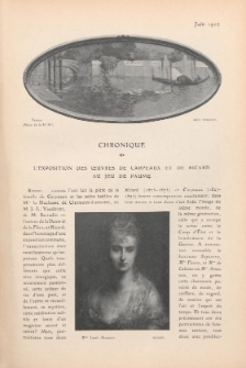 Art et décoration : revue mensuelle d'art moderne. 1912 Suppleément Chronique, juin