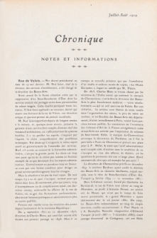 Art et décoration : revue mensuelle d'art moderne. 1919 Chronique. juillet-aoút