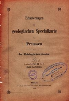 Erläuterungen zur geologischen Specialkarte von Preussen und den Thüringischen Staaten. Lfg. 6. Blatt Saarbrücken. Gradabt. 80, No. 46
