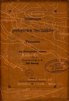Erläuterungen zur geologischen Specialkarte von Preussen und den Thüringischen Staaten. Lfg. 8. Blatt Eschwege. Gradabt. 55, No. 53