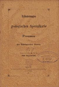Erläuterungen zur geologischen Specialkarte von Preussen und den Thüringischen Staaten. Lfg. 9. Blatt Sangerhausen. Gradabt. 56, No. 36