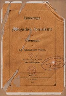 Erläuterungen zur geologischen Specialkarte von Preussen und den Thüringischen Staaten. Lfg. 9. Blatt Schillingstedt. Gradabt. 56, No. 48