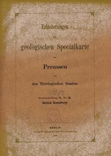 Erläuterungen zur geologischen Specialkarte von Preussen und den Thüringischen Staaten. Lfg. 13. Section Ronneburg. Gradabt. 71, No. 12