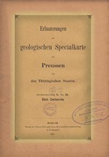 Erläuterungen zur geologischen Specialkarte von Preussen und den Thüringischen Staaten. Lfg. 17. Blatt Zeulenroda. Gradabt. 71, No. 22