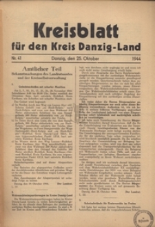 Kreisblatt fur den Kreis Danzig-Land nr.41