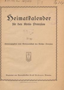 Heimatkalender f&uuml;r den Kreis Prenzlau, 1926