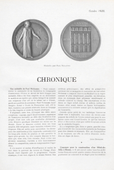 Art et décoration : revue mensuelle d'art moderne 1928. Chronique, octobre