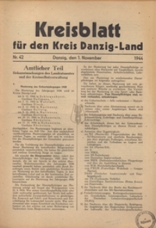 Kreisblatt fur den Kreis Danzig-Land nr.42