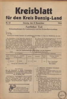 Kreisblatt fur den Kreis Danzig-Land nr.43