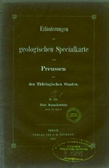 Erläuterungen zur geologischen Specialkarte von Preussen und den Thüringischen Staaten. Lfg. 1, No. 238. Blatt Benneckenstein. Bd. 7, Bl. 3