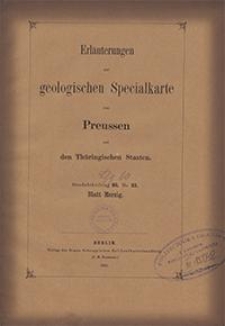 Erläuterungen zur geologischen Specialkarte von Preussen und den Thüringischen Staaten. Lfg. 10. Blatt Merzig. Gradabt. 80, No. 32