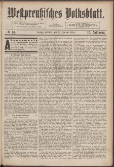 Danziger Volks-Blatt. Organ volksthümlicher Bestrebungen und Interessen 1887