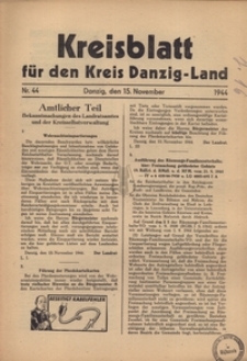 Kreisblatt fur den Kreis Danzig-Land nr.44