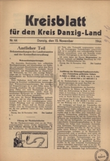 Kreisblatt fur den Kreis Danzig-Land nr.44