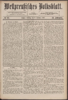 Danziger Volks-Blatt. Organ volksthümlicher Bestrebungen und Interessen 1887
