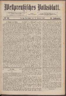 Danziger Volks-Blatt. Organ volksthümlicher Bestrebungen und Interessen 1887