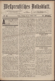 Danziger Volks-Blatt. Organ volksthümlicher Bestrebungen und Interessen 1887