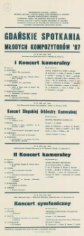 Gdańskie Spotkania Młodych Kompozytorów '87