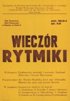 Wieczór rytmiki