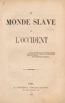 Le monde Slave et l'occident