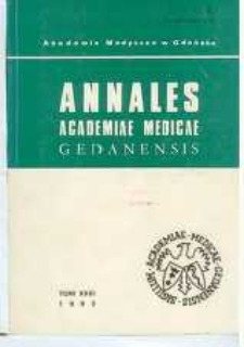 Annales Academiae Medicae Gedanensis, 1993, t. 23