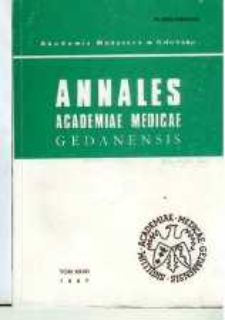 Annales Academiae Medicae Gedanensis, 1997, t. 27