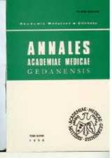 Annales Academiae Medicae Gedanensis, 1998, t. 28