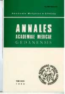 Annales Academiae Medicae Gedanensis, 1999, t. 29