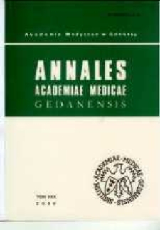 Annales Academiae Medicae Gedanensis, 2000, t. 30