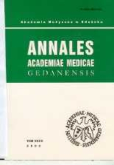 Annales Academiae Medicae Gedanensis, 2002, t. 32