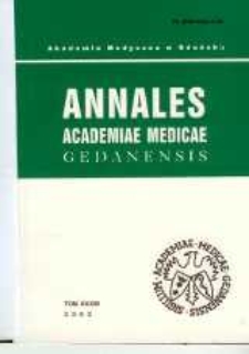 Annales Academiae Medicae Gedanensis, 2003, t. 33