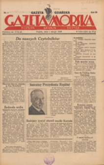 Gazeta Gdańska, Gazeta Morska, 1929.06.25 nr 117