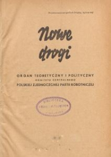 Nowe Drogi : organ teoretyczny i polityczny Komitetu Centralnego Polskiej Zjednoczonej Partii Robotniczej, 1956.07-08 nr 7-8