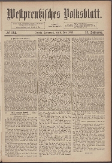 Danziger Volks-Blatt. Organ volksthümlicher Bestrebungen und Interessen 1887 04.06. nr.124
