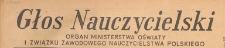 Głos Nauczycielski : organ Ministerstwa Oświaty i Związku Zawodowego Nauczycielstwa Polskiego, 1954.03.07 nr 10