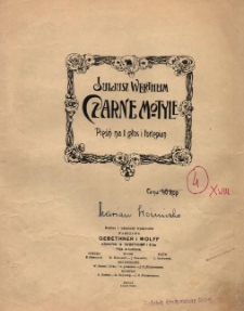 Czarne motyle : pieśń na 1 głos i fortepian / Juliusz Werthner ; [słowa Zdzisława Dębickiego]