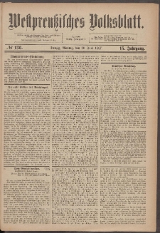 Danziger Volks-Blatt. Organ volksthümlicher Bestrebungen und Interessen 1887 20.06. nr.136