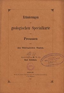 Erläuterungen zur geologischen Specialkarte von Preussen und den Thüringischen Staaten. Lfg. 21. Blatt Rödelheim. Gradabt. 68, No. 50