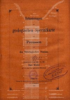 Erläuterungen zur geologischen Specialkarte von Preussen und den Thüringischen Staaten. Lfg. 22. Blatt Werder. Gradabt. 44, No. 40