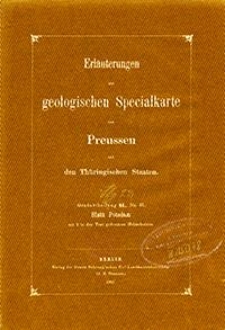 Erläuterungen zur geologischen Specialkarte von Preussen und den Thüringischen Staaten. Lfg. 22. Blatt Potsdam. Gradabt. 44, No. 41
