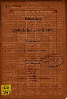 Erläuterungen zur geologischen Specialkarte von Preussen und den Thüringischen Staaten. Lfg. 22. Blatt Wildenbruch. Gradabt. 44, No. 47