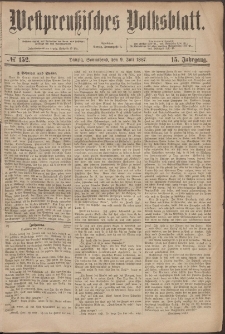Danziger Volks-Blatt. Organ volksthümlicher Bestrebungen und Interessen 1887 09.07. nr.152